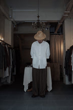 將圖片載入圖庫檢視器 Le&#39;MANRII striped shirt/top whit pockets unisex
