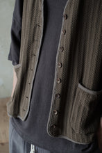 將圖片載入圖庫檢視器 Le&#39;YAGITA patchwork (knit+linen) vest unisex
