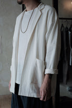 將圖片載入圖庫檢視器 Le&#39;WAGAI Sth-linen blazer unisex
