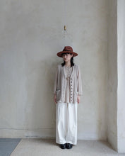 將圖片載入圖庫檢視器 Le&#39;YAGITA patchwork (knit+linen) vest unisex
