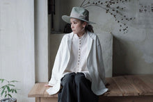 將圖片載入圖庫檢視器 Le&#39;WAGAI Sth-linen blazer unisex
