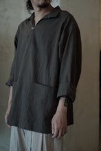 將圖片載入圖庫檢視器 Le&#39;DETA Linen work top w/pockets unisex
