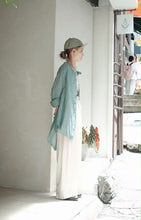 將圖片載入圖庫檢視器 Le'ElZA linen summer shirt w/pockets unisex
