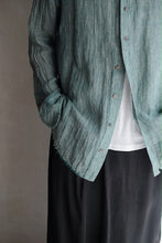 將圖片載入圖庫檢視器 Le'ElZA linen summer shirt w/pockets unisex
