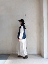 將圖片載入圖庫檢視器 Le&#39;FUREA linen striped midi-skirt
