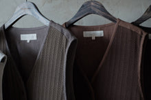 將圖片載入圖庫檢視器 Le&#39;YAGITA patchwork (knit+linen) vest unisex
