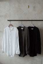 將圖片載入圖庫檢視器 Le&#39;MANRII striped shirt/top whit pockets unisex
