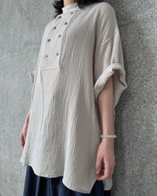 將圖片載入圖庫檢視器 Le&#39;Layer-gauze short sleeved top unisex
