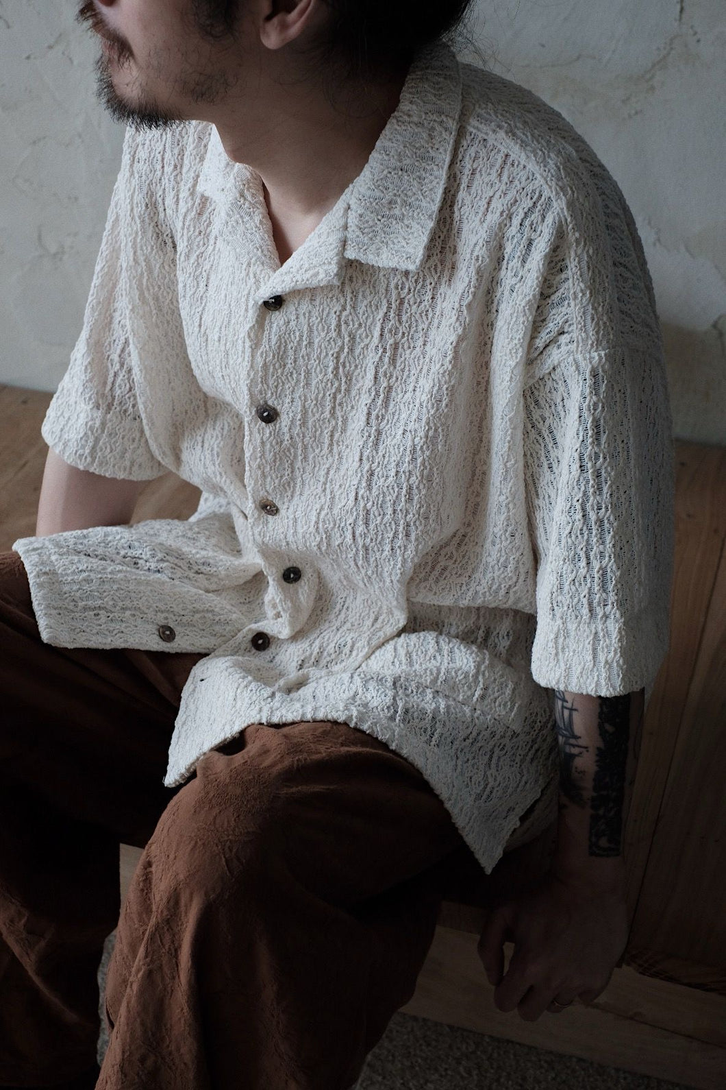 Le'RIYAMA short sleeved shirt w/pockets unisex