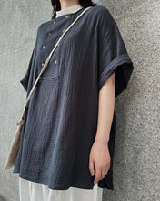 將圖片載入圖庫檢視器 Le&#39;Layer-gauze short sleeved top unisex
