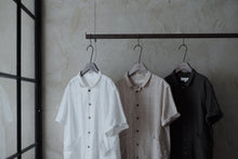 將圖片載入圖庫檢視器 Le&#39;KAEN check short sleeve shirt/top with pockets unisex
