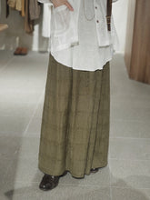 將圖片載入圖庫檢視器 Le'JINTA plaid linen skirt
