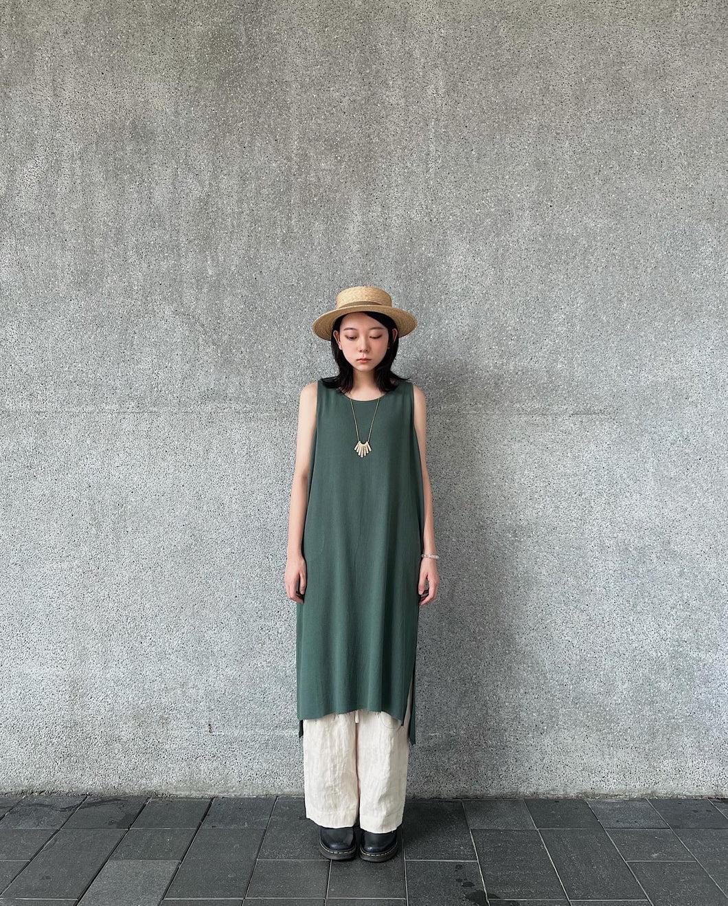 Le'KAITA one piece/long top w/pockets