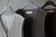 將圖片載入圖庫檢視器 Le&#39;YAGITA patchwork (knit+linen) vest unisex
