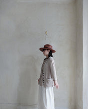 將圖片載入圖庫檢視器 Le&#39;YAGITA patchwork (knit+linen) vest unisex
