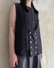 將圖片載入圖庫檢視器 Le&#39;FUKIDA ctn-linen vest unisex
