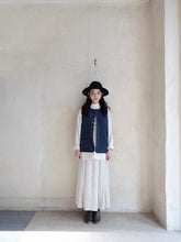 將圖片載入圖庫檢視器 Le&#39;FUREA linen striped midi-skirt
