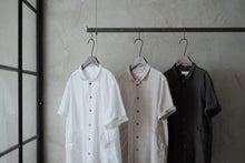 將圖片載入圖庫檢視器 Le&#39;KAEN check short sleeve shirt/top with pockets unisex
