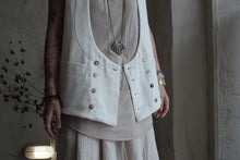 將圖片載入圖庫檢視器 Le&#39;FUKIDA ctn-linen vest unisex
