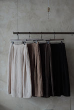 將圖片載入圖庫檢視器 Le&#39;HACHI linen striped midiskirt
