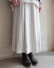 將圖片載入圖庫檢視器 Le&#39;FUREA linen striped midi-skirt
