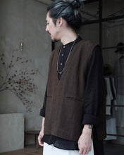 將圖片載入圖庫檢視器 Le&#39;CHISAE linen vest/top unisex
