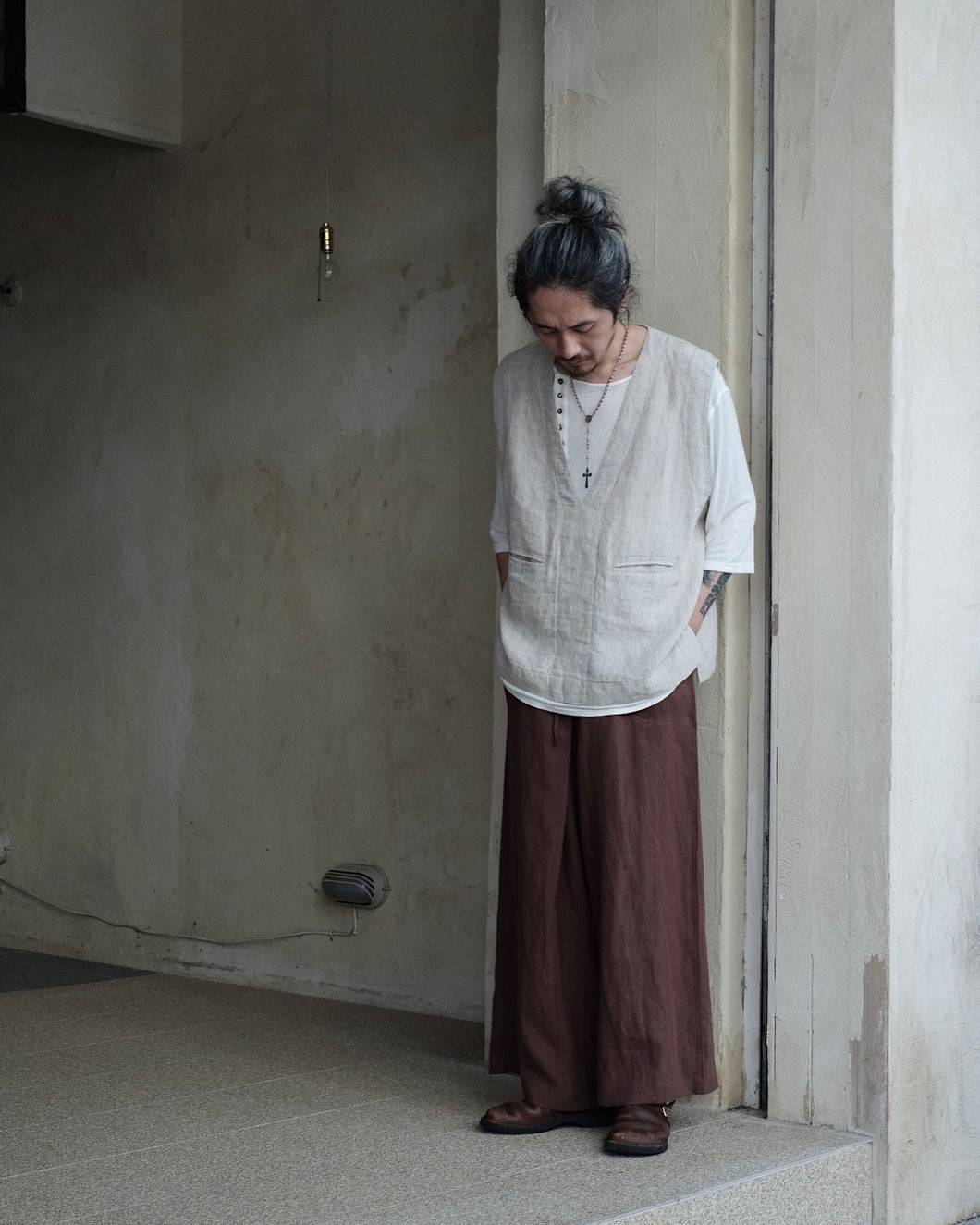 Le'CHISAE linen vest/top unisex