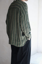 將圖片載入圖庫檢視器 Le'GAKUEI striped linen shirt/top unsex
