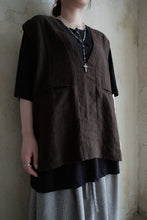 將圖片載入圖庫檢視器 Le&#39;CHISAE linen vest/top unisex
