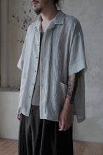 將圖片載入圖庫檢視器 Le&#39;KAYURI embroidery Tencel short-sleeved shirt w/pockets unisex
