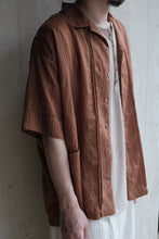 將圖片載入圖庫檢視器 Le&#39;KAYURI embroidery Tencel short-sleeved shirt w/pockets unisex
