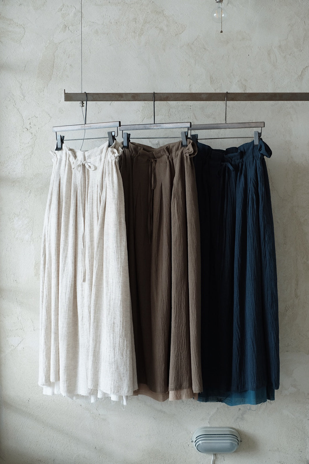 Le'JOTAKI linen double layers skirt