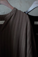 將圖片載入圖庫檢視器 Le&#39;BENISH linen dark striped long top w/pockets
