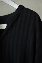 將圖片載入圖庫檢視器 Le&#39;BENISH linen dark striped long top w/pockets
