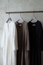 將圖片載入圖庫檢視器 Le&#39;BENISH linen dark striped long top w/pockets
