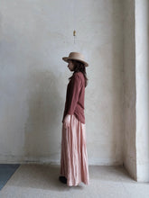 將圖片載入圖庫檢視器 Le&#39;ORLARI linen striped gathers skirt
