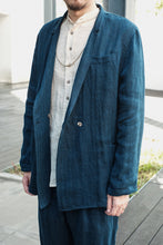 將圖片載入圖庫檢視器 Le&#39;DEMIYA double breasted linen blazer unisex
