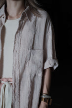 將圖片載入圖庫檢視器 Le&#39;IKUJI linen striped shirt w/pockets unisex
