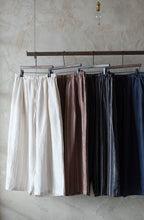 將圖片載入圖庫檢視器 Le&#39;GEINO linen stripe pants unisex
