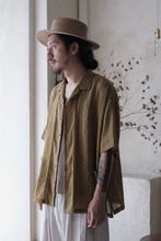 將圖片載入圖庫檢視器 Le&#39;KAYURI embroidery Tencel short-sleeved shirt w/pockets unisex
