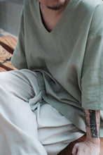 將圖片載入圖庫檢視器 Le&#39;ERIKA embroidered wide pants unisex

