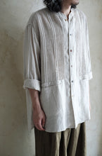 將圖片載入圖庫檢視器 Le'CANVIA linen shirt/top whit pockets unisex

