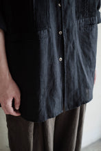 將圖片載入圖庫檢視器 Le'CANVIA linen shirt/top whit pockets unisex
