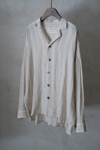 將圖片載入圖庫檢視器 Le'GAKUEI striped linen shirt/top unsex
