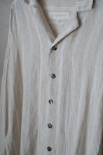 將圖片載入圖庫檢視器 Le'GAKUEI striped linen shirt/top unsex
