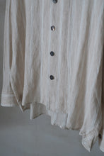 將圖片載入圖庫檢視器 Le'GAKUEI striped linen shirt/top unsex
