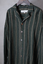將圖片載入圖庫檢視器 Le'GAKUEI striped linen shirt/top unsex
