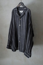 將圖片載入圖庫檢視器 Le'GAKUEI striped linen shirt/top unsex
