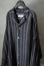 將圖片載入圖庫檢視器 Le'GAKUEI striped linen shirt/top unsex

