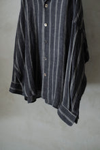 將圖片載入圖庫檢視器 Le'GAKUEI striped linen shirt/top unsex
